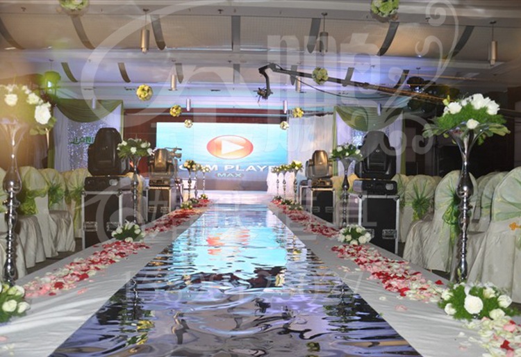 高档镜面地板 婚庆 舞台镜面地毯