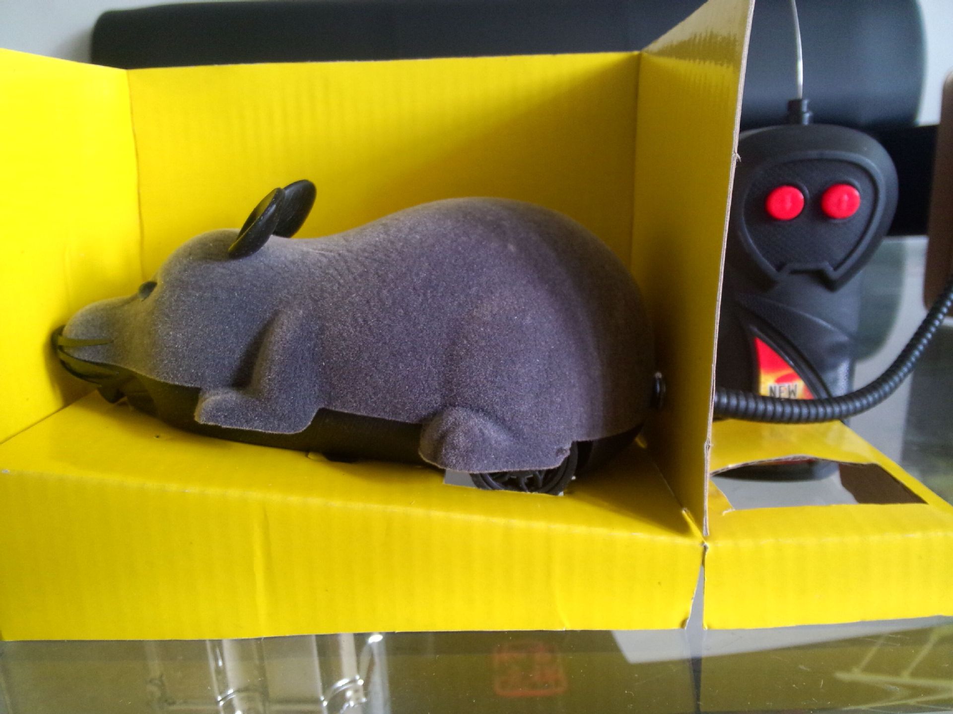 整蛊玩具 遥控老鼠 遥控动物玩具 塑料老鼠玩具 二通植绒遥控老鼠