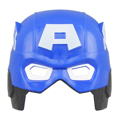 发光美国队长面具b款 复仇者联盟面具 舞会道具 万圣节庆用品