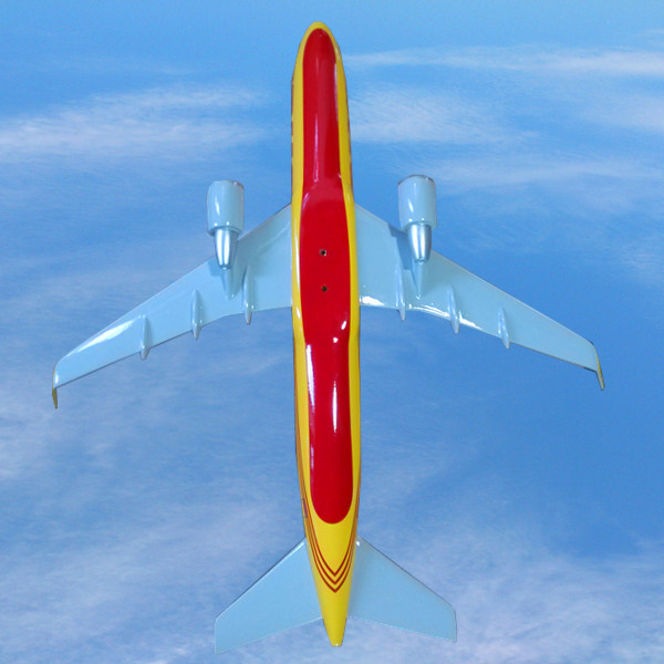 b767 dhl货机仿真飞机模型 abs树脂飞模礼品 静态航模 可定制