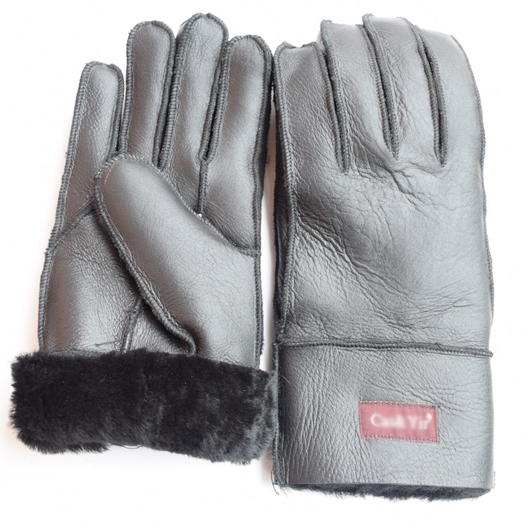 2020定做批发骑车新款皮毛一体鹰爪手套户外男冬加厚保暖皮手套