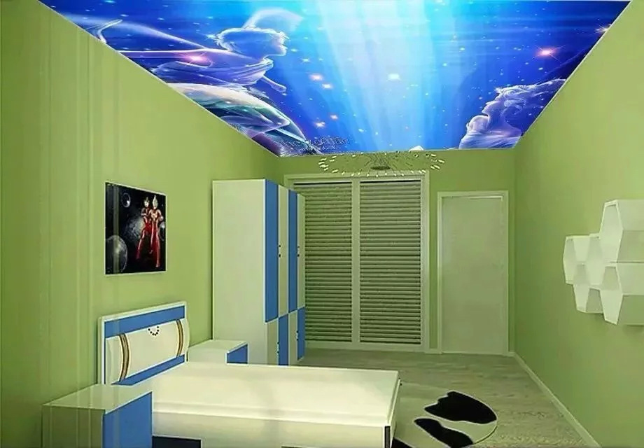 家居软膜天花吊顶房间软膜天花材料高清喷画膜价格软膜天花厂家