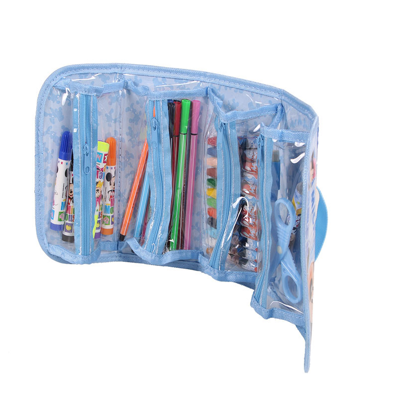 正品迪士尼画画文具套装 学生绘画套装 儿童手工制作彩画套装