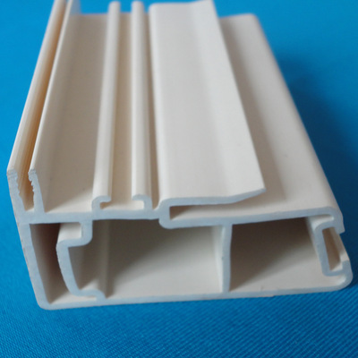 大型pvc塑料建材型材 大型环保抗uv pvc软硬双色共挤型材加工定制