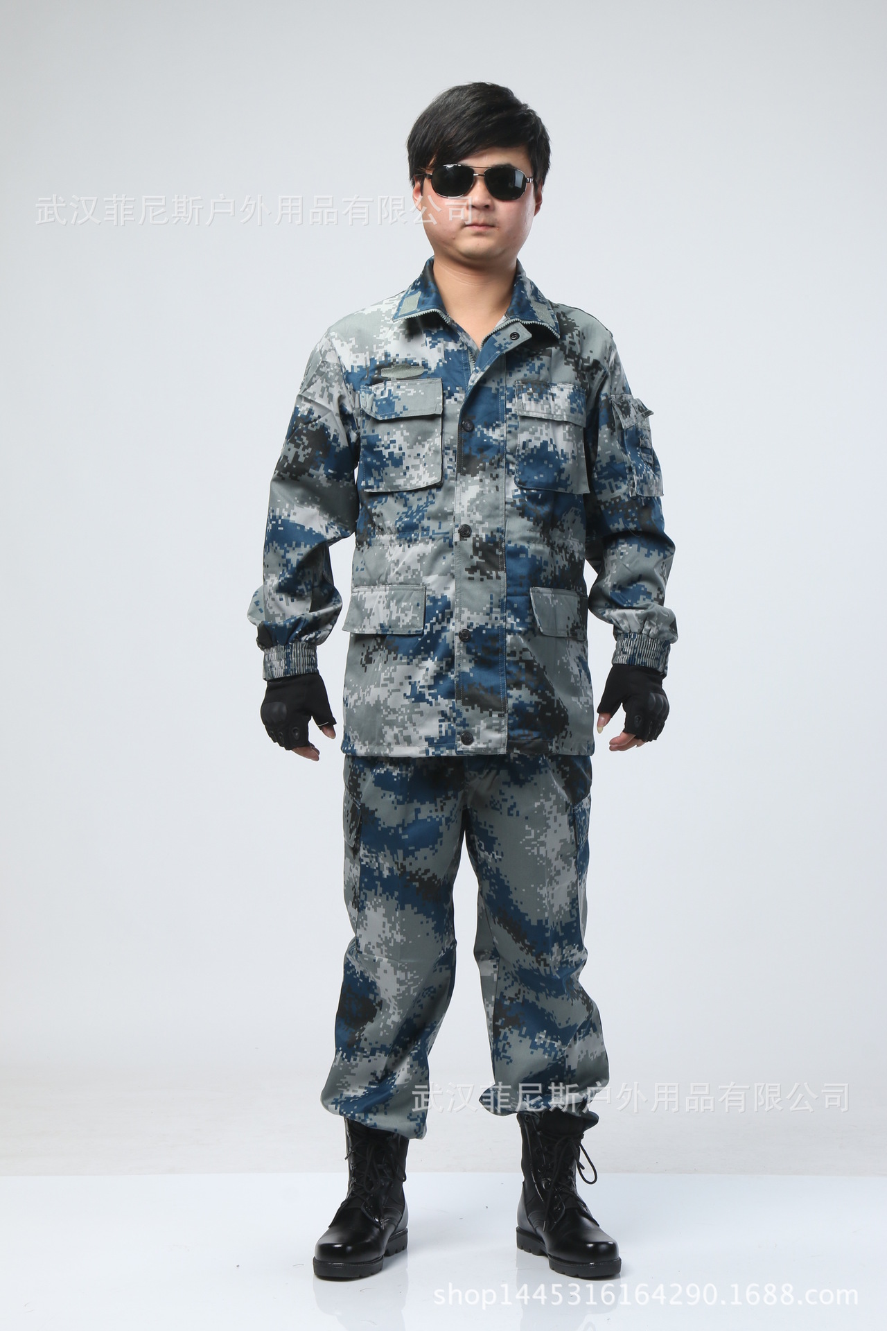 正品07城市迷彩 冬季空军城市飞行员迷彩服套装 作训服批发批发