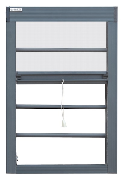 防护一体挂钩纱窗