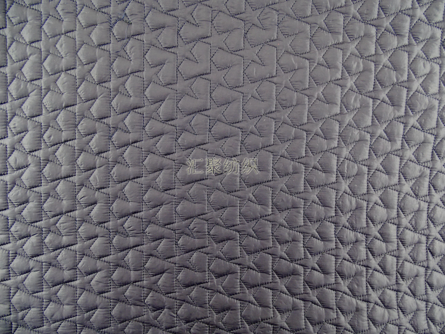 绗缝 绗绣 五星桃心绗绣面料 时尚棉袄花型 电脑绣花 大小花型