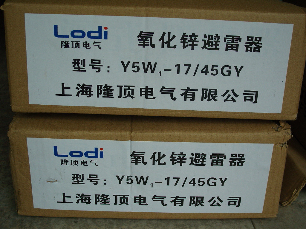 隆顶电气 陶瓷外套避雷器 y5w1 y5w y10w