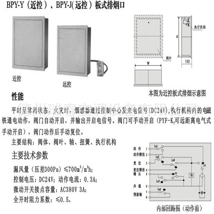 多叶防火排烟口_厂家批发板式排烟口 多叶防火