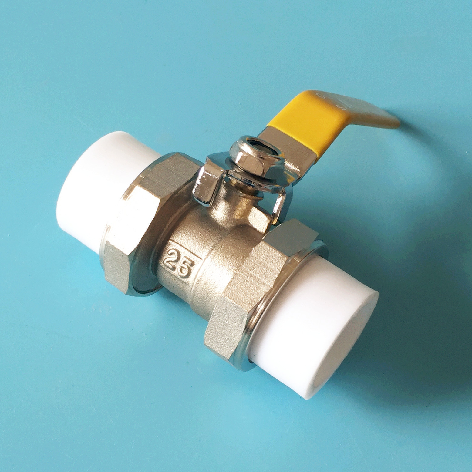 玉环申科阀门pp-r双活接锻压铜球阀 电镀球阀