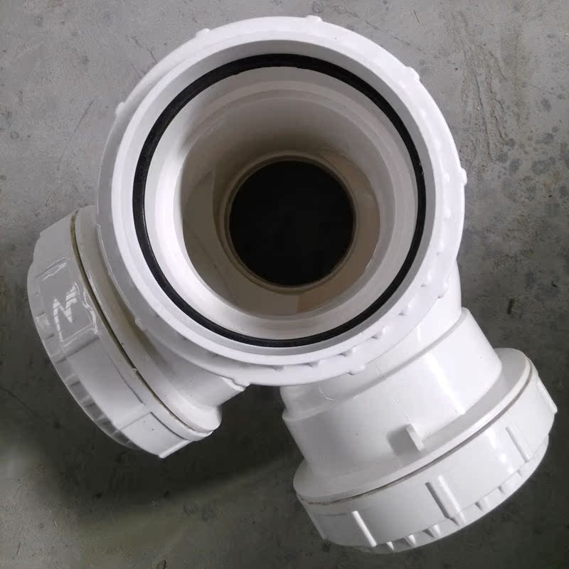 立体四通排水雨水落水管材管件上丰管道pvc消音立体四通