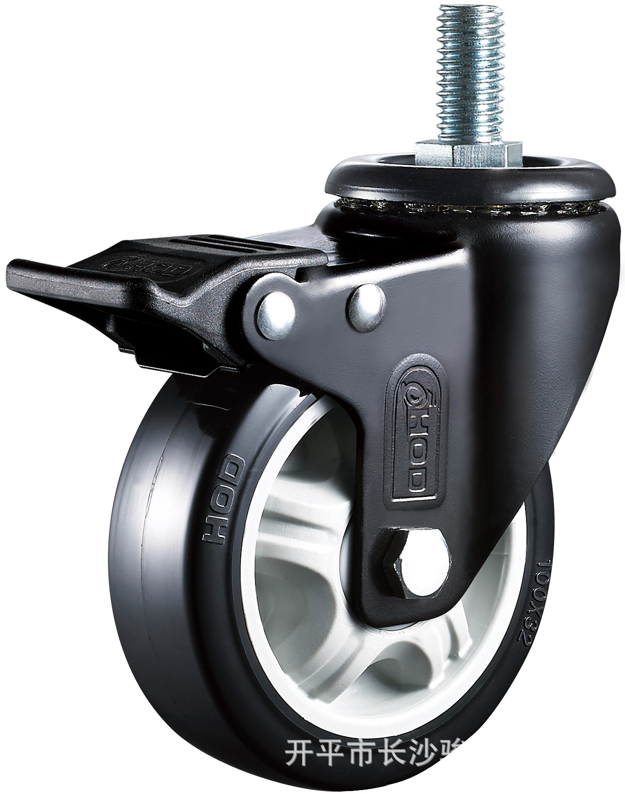 5寸3寸4寸5寸万向轮黑色聚氨酯pu 静音轮