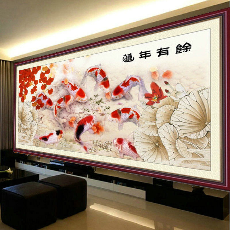 3d十字绣九鱼聚财图大全 - 阿里巴巴海量精选高清图片