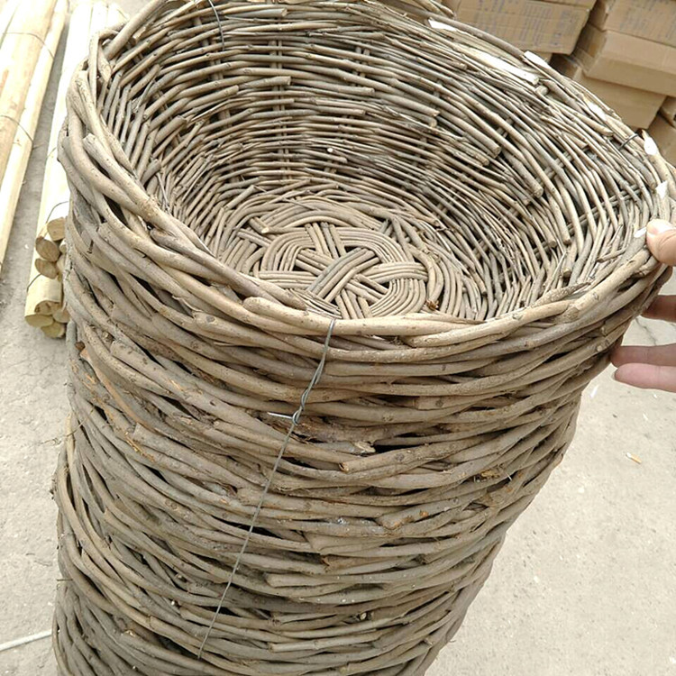 厂家供应铁路石渣筐 纯手工编织 竹篓竹篮抬运筐白蜡条大筐批发