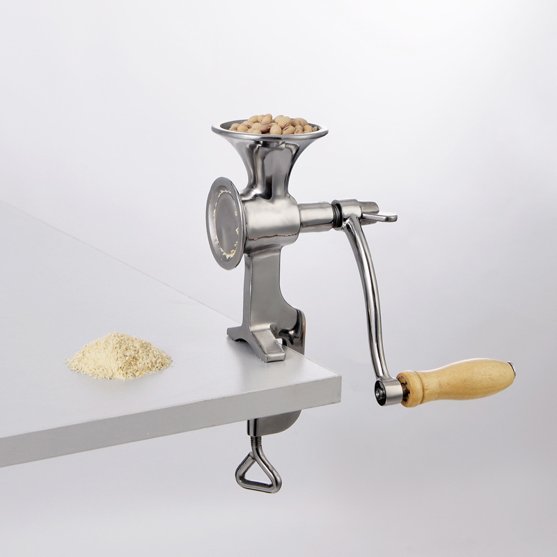 磨豆机 手摇咖啡芝麻研磨机 五谷杂粮粉碎机 全不锈钢手摇研磨机