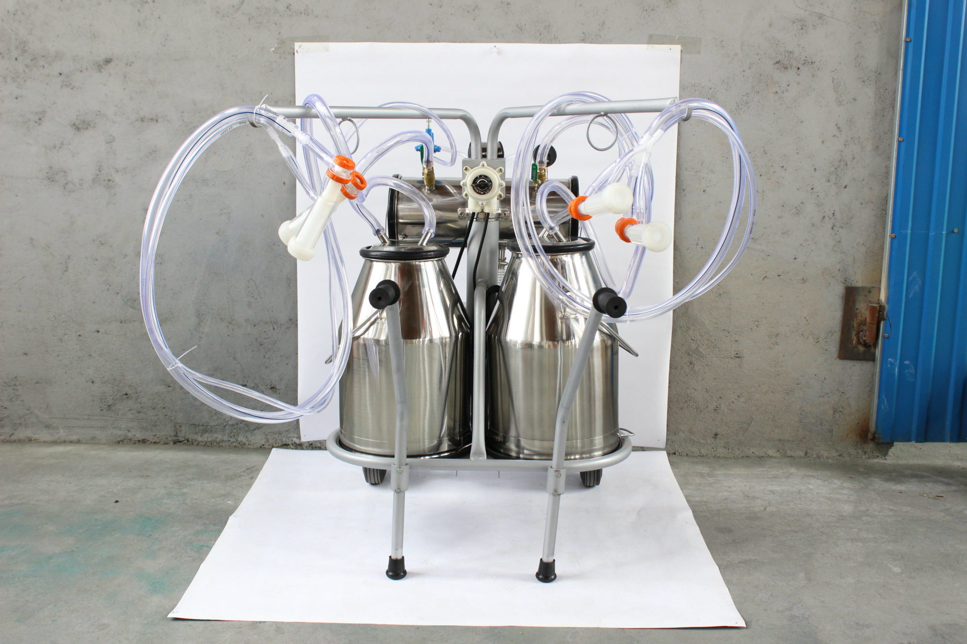 家用真空脉动式双桶牛用挤奶机牛用羊用挤奶器奶牛奶羊吸奶器