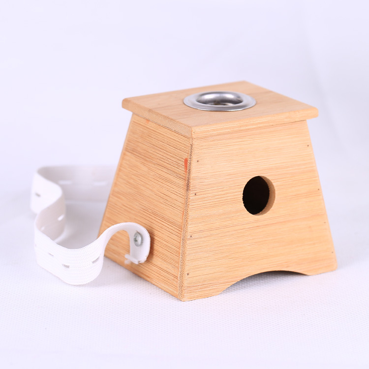 竹制单孔艾灸盒 温灸器艾灸器具艾条艾灸单孔艾灸盒 厂家批发