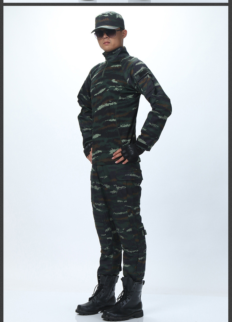 正品07特战虎斑豹纹特战服 夏季迷彩作训服套装 防静电耐磨
