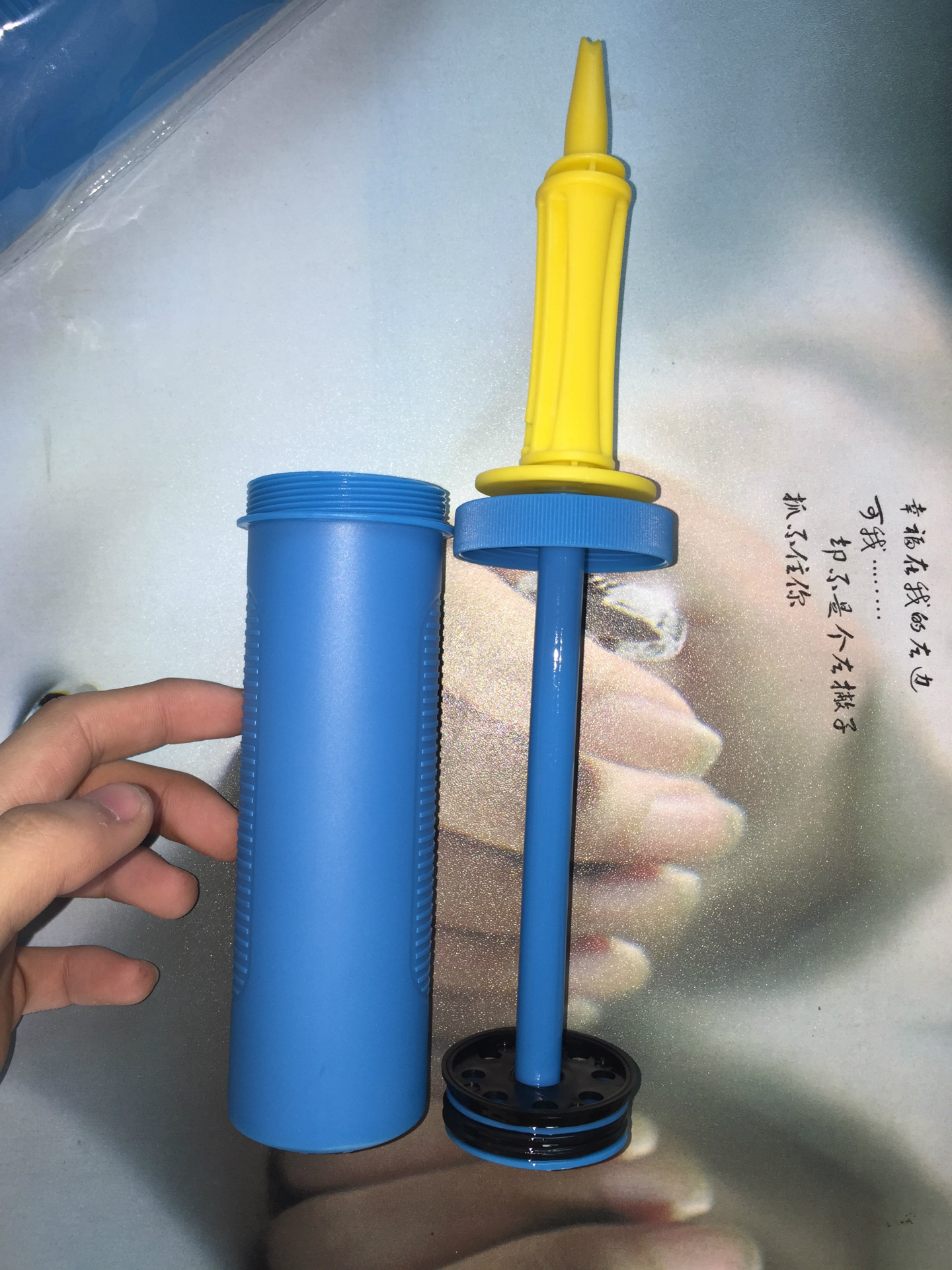 批发销售 多功能便携气球打气筒 手推气球打气筒