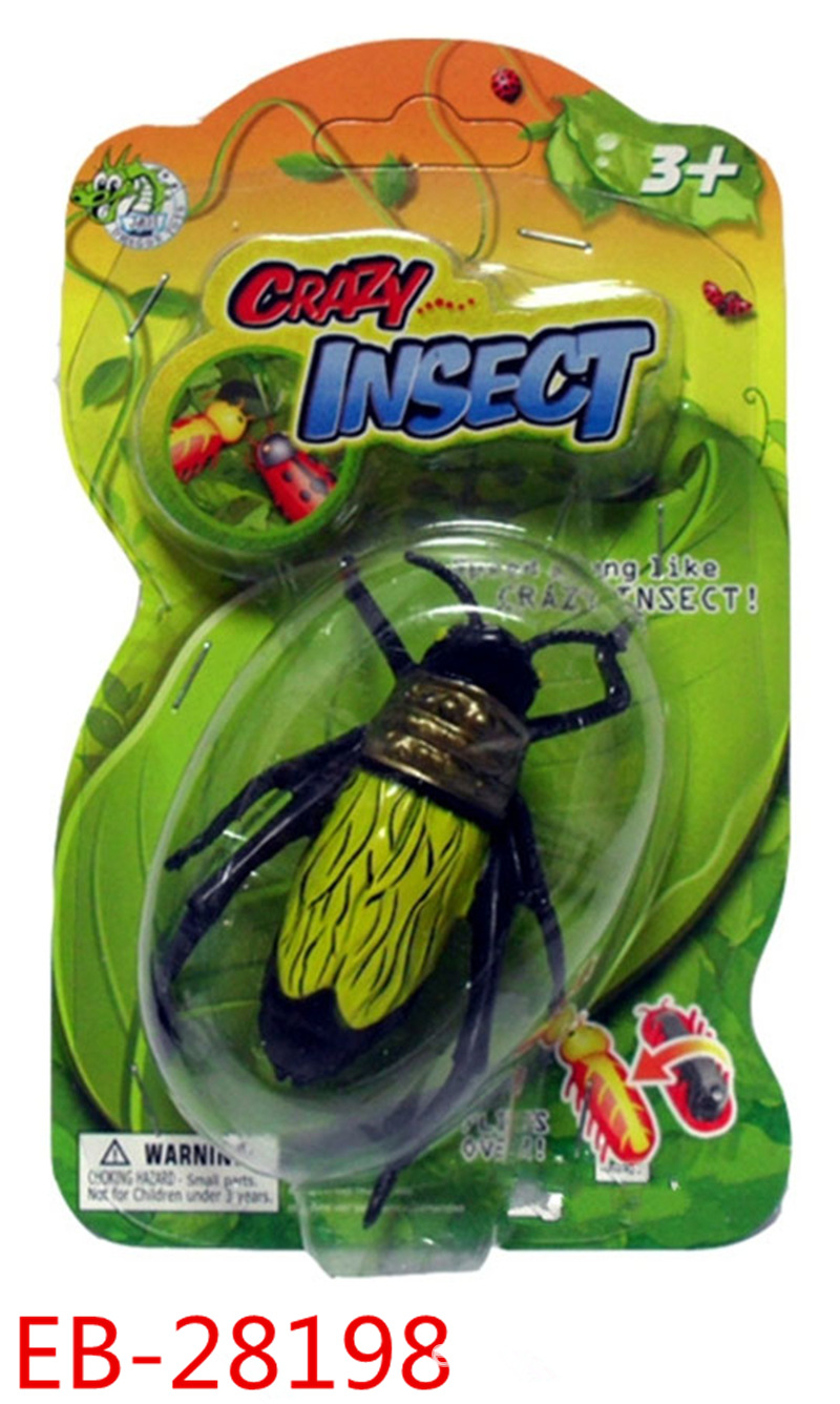 爆款换壳电动跳跳虫 电动蟋蟀 机械纳米虫 微型玩具虫 儿童玩具