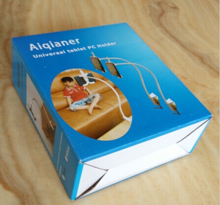 包装_工厂懒人平板支架包装彩盒 手机支架彩盒