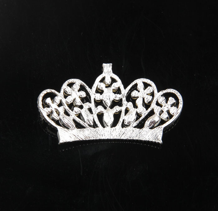 2015新款 速卖通优质货源 水晶皇冠钻 儿童头饰diy发饰配件