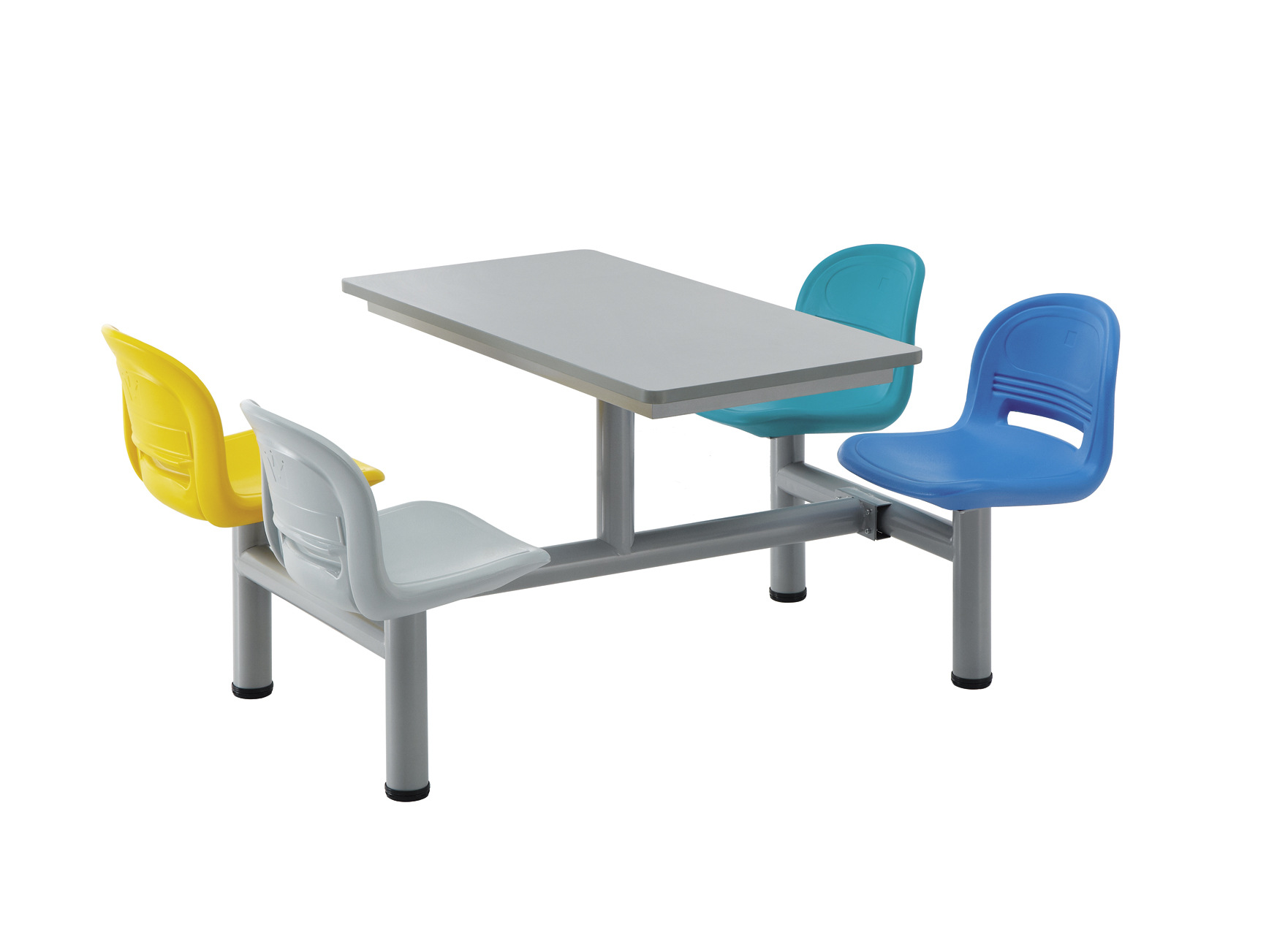 广东厂家直销餐桌椅 快餐桌椅 连体餐桌椅 食堂餐桌椅 款式多种