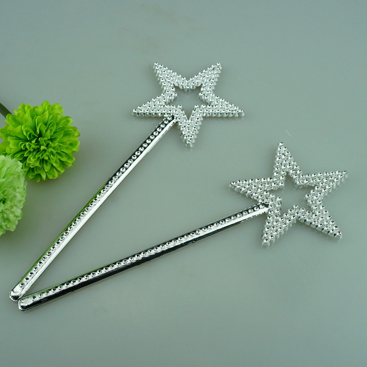 塑料儿童magicwand五角星仙女棒魔法棒神仙棒塑胶电镀仙女棒