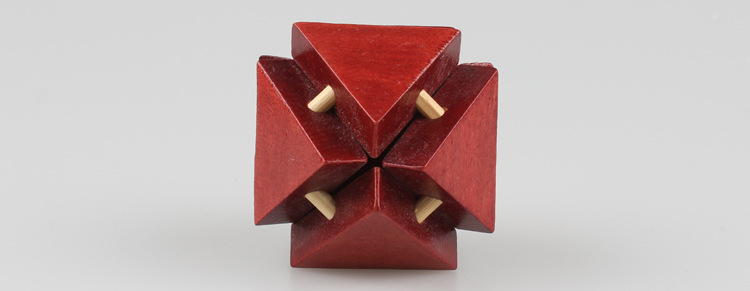 八面玲珑木制儿童成人益智孔明锁玩具鲁班锁创意趣味解锁礼物