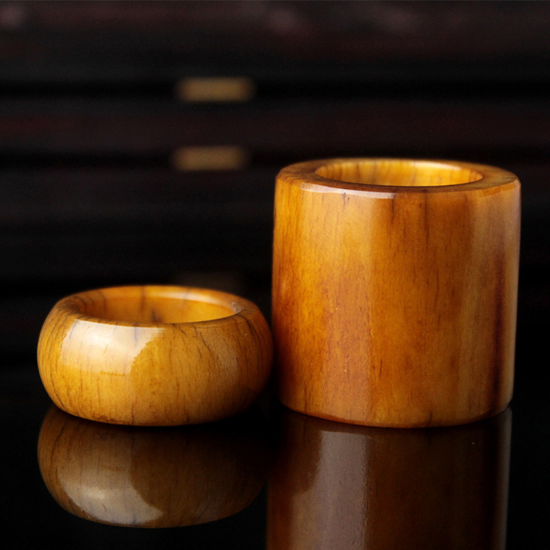 西藏牦牛骨戒指 天然复古牛骨扳指 牛角戒指 男戒指