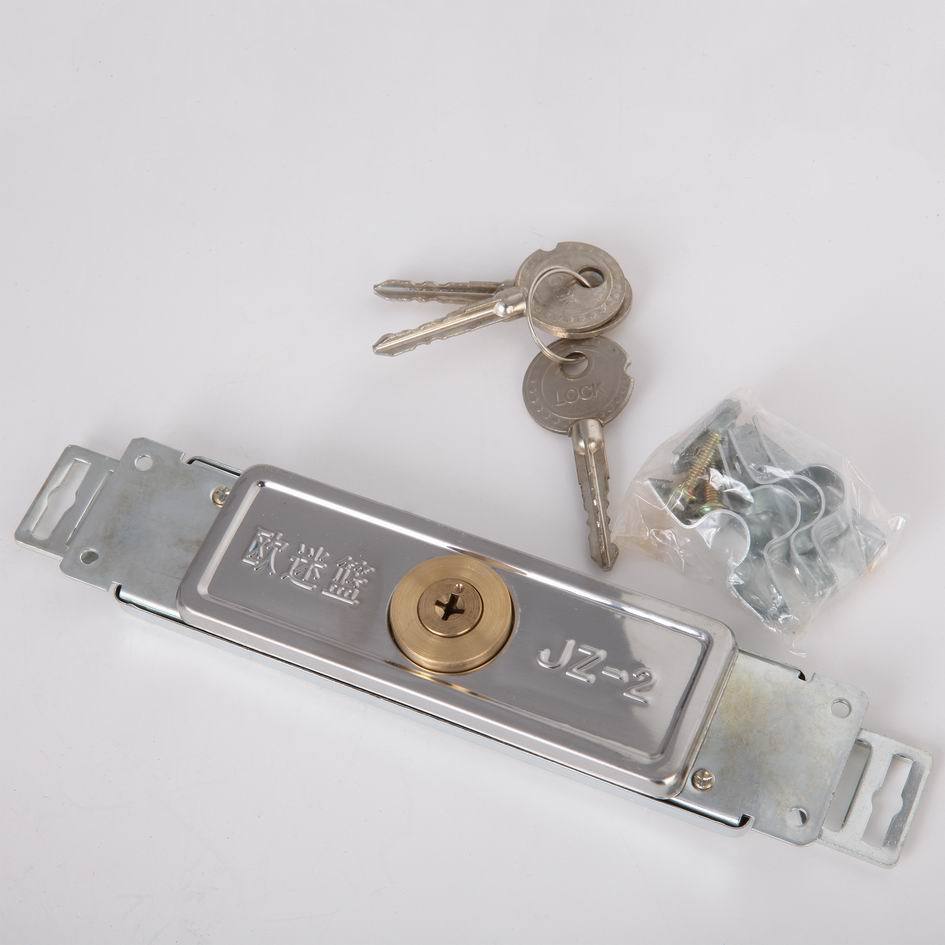 (厂家直销)十字薄型卷帘门锁 卷窗锁 车库门锁 澳式卷闸锁