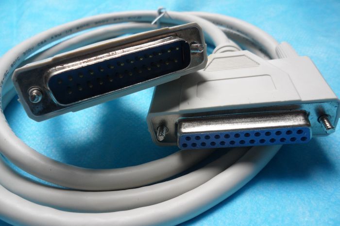 成型并口打印延长线 db25针对孔并口打-电脑连接线