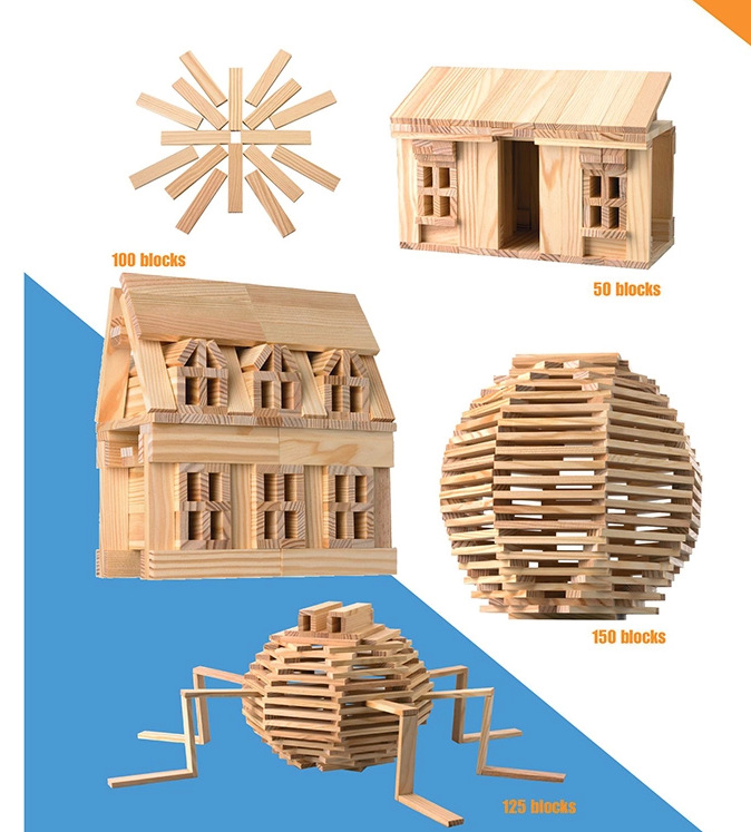 只用长条型积木能搭出什么最好有图