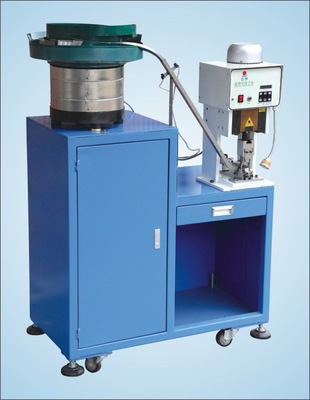 高速超静音极性带内架端子机双打震动盘端子机