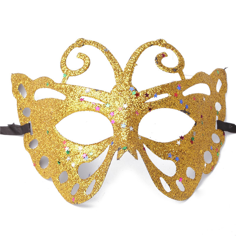 厂家直销金粉蜜蜂面具 圣诞节化妆舞会面具 儿童节万圣节表演面具