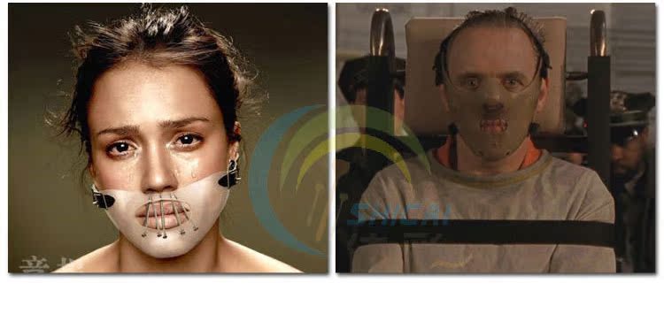 万圣节影视沉默的羔主题汉尼拔化妆舞会树脂工艺品面具 工厂现货