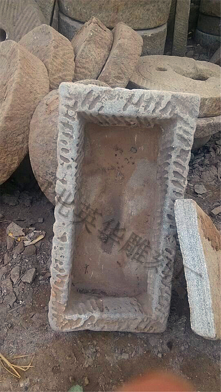 天然石头老石槽石材民间老货鱼缸花盆出口洗手盆旧货仿古古董猪.