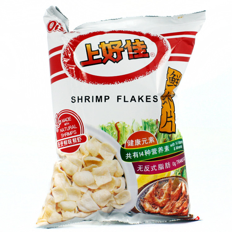 (40-50)克上好佳薯片 鲜虾片 膨化食品 非油炸,20包/箱 - 食品饮料批