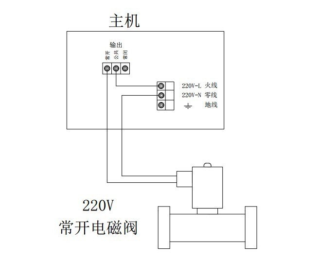 220v电磁阀和天然气报警检测仪如何连接
