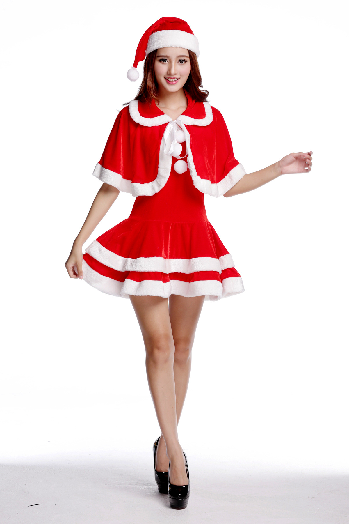 圣诞装 夜店制服演出服 圣诞节 性感兔子服舞台装挂脖圣诞装