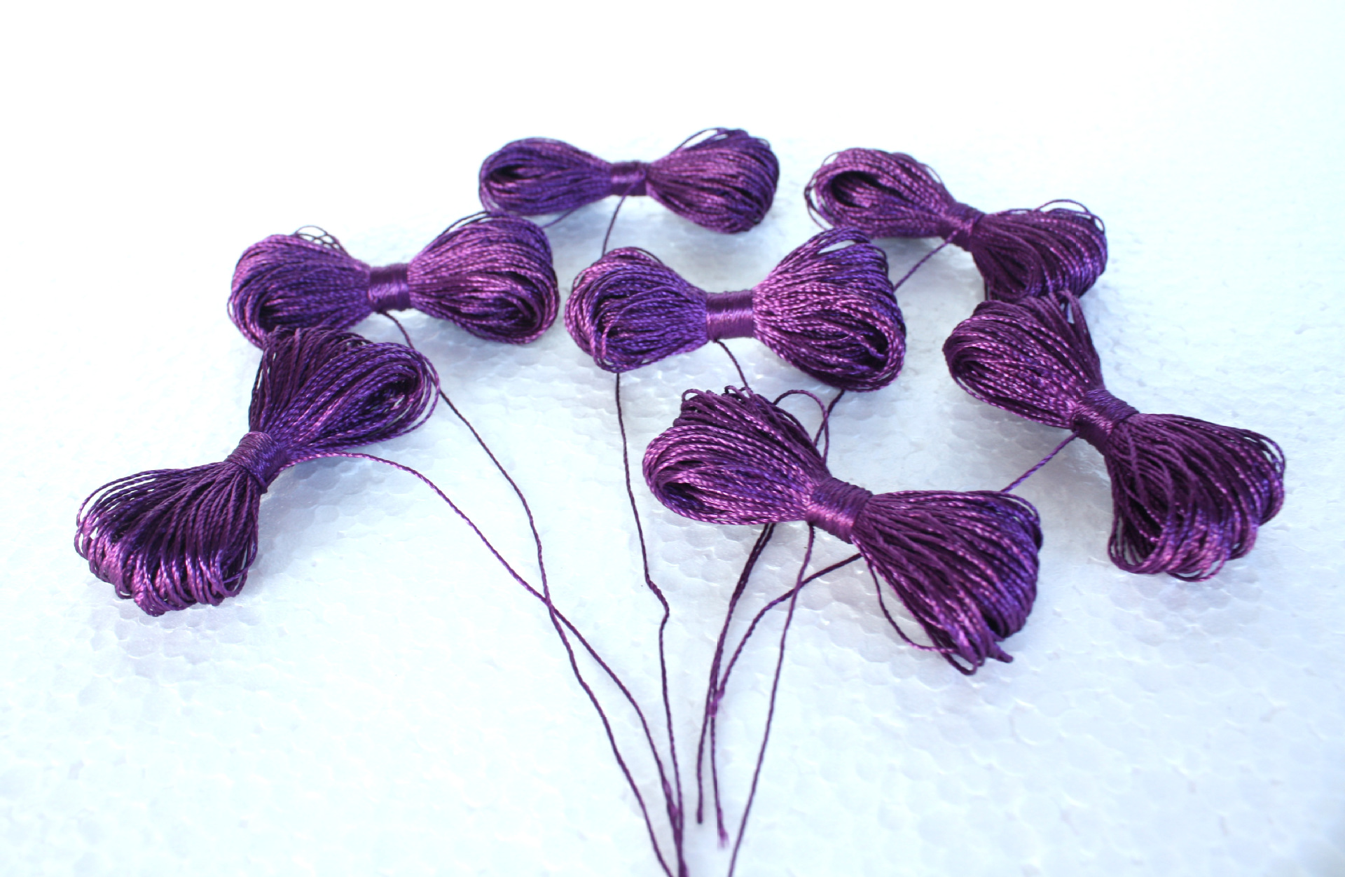 专业生产加工fdy1200d有色有光涤纶纱线 优质三股线合股线定染