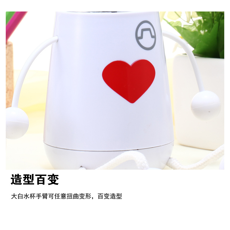 Creative network hot explosion insulation cup white stereo Meng da! Cartoon stainless steel insulation Cup wholesale11