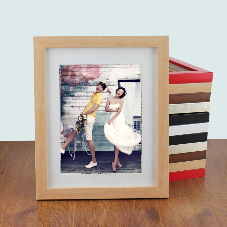 深圳鸿业相框 田园风格高档实木10寸摆台