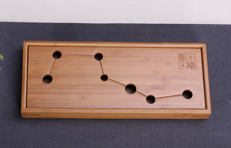 竹制工艺品 竹托盘 七星茶盘 茶具批发