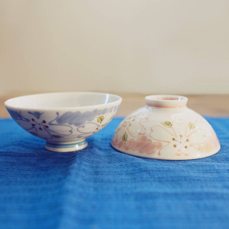 日本进口陶瓷米饭碗 酒碗 茶碗 和风手绘小碗 米饭碗 陶瓷汤碗