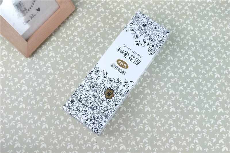 新元素 韩版批发文具彩色铅笔彩铅秘密花园48色