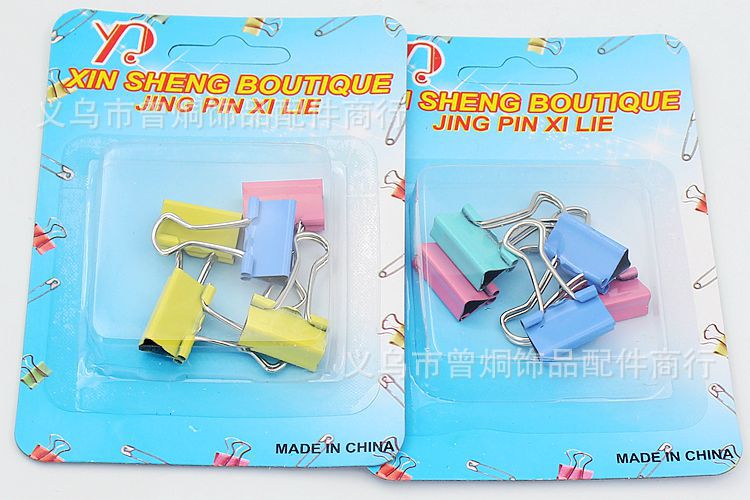 Colorful Long Tail Clip 5 PCs Binder Clip Clip Ticket Holder 1 Yuan Stall Supply Wholesale