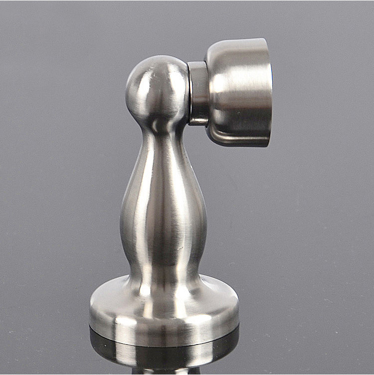 一体成型不锈钢全钢门吸 强磁力门碰磁碰 墙装式标准型门档批发