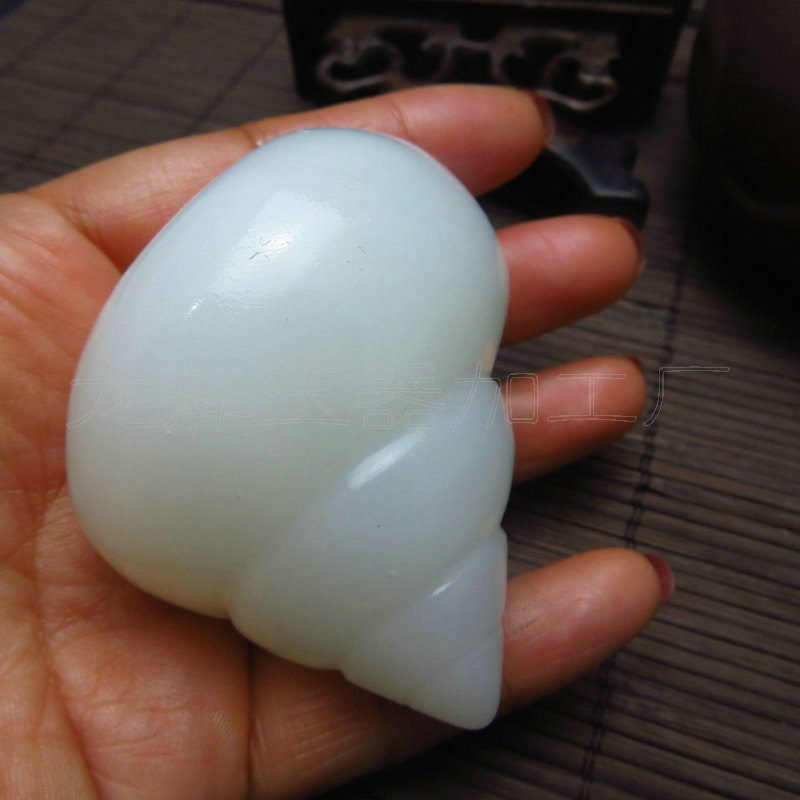 和田玉把件安居乐业海螺大挂件石佛寺玉器玉石批发仿玉工艺手工