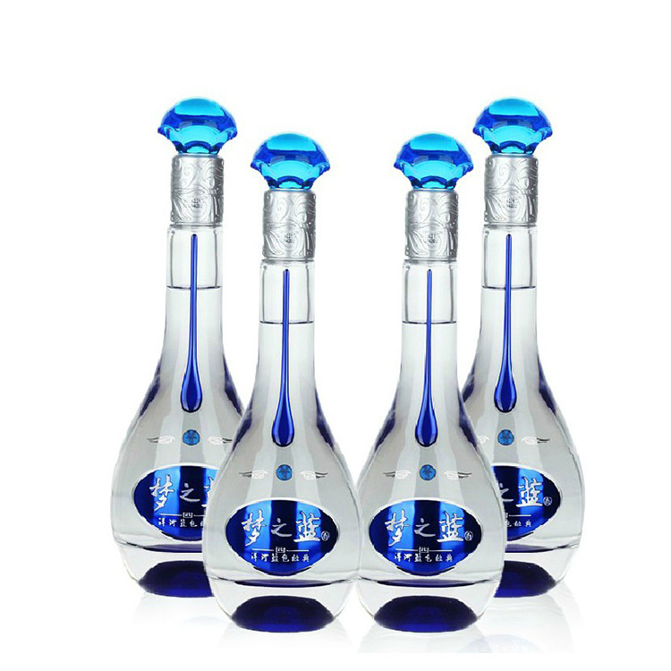 白酒洋河蓝色经典梦之蓝m3整箱52度500ml4绵柔型